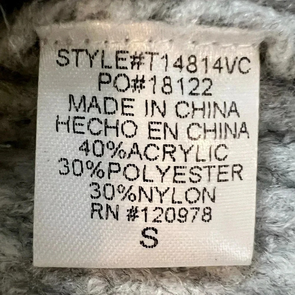 Vici Funnel Neck Neutral Color Block Sweater. Size Small. - Picture 6 of 7